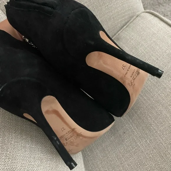 Jimmy choo blaize black suede booties